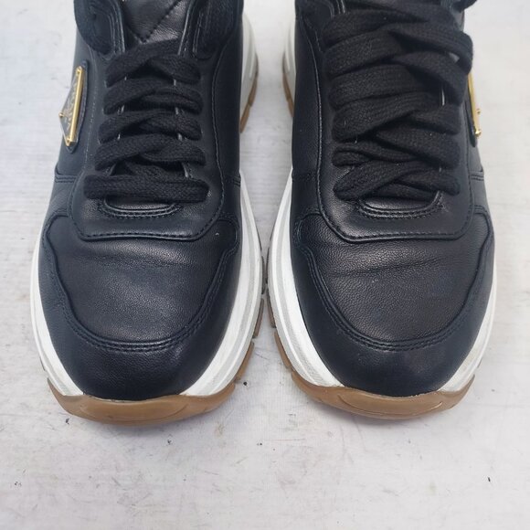 Prada Black Triangle  Logo Runner WOMENS Sneaker - Picture 9 of 12